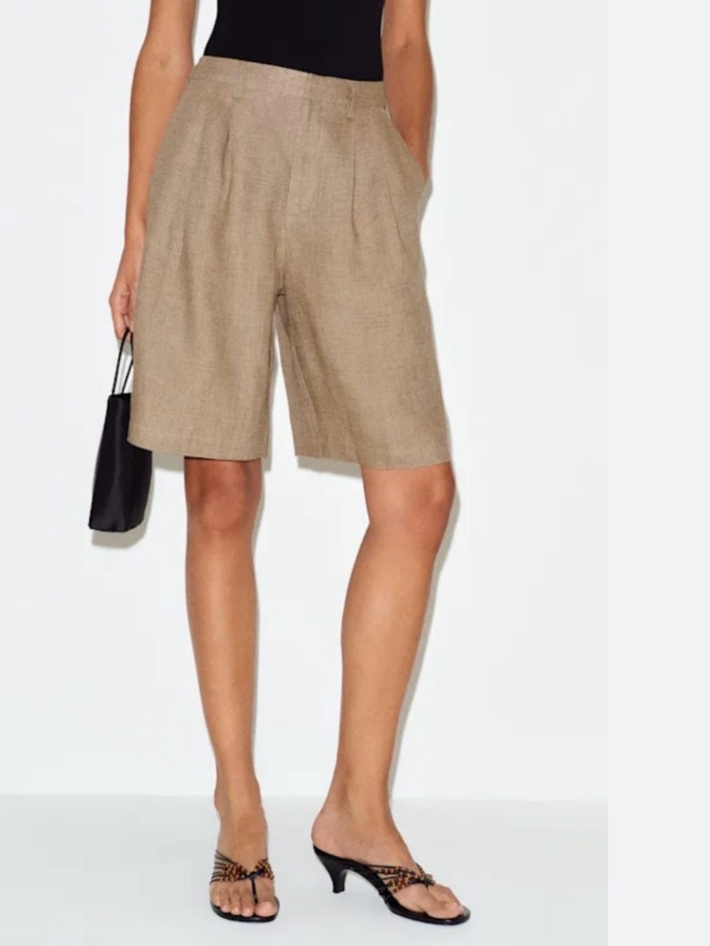 Casual Corner Neutral Tan Bermuda Shorts (SKU851)